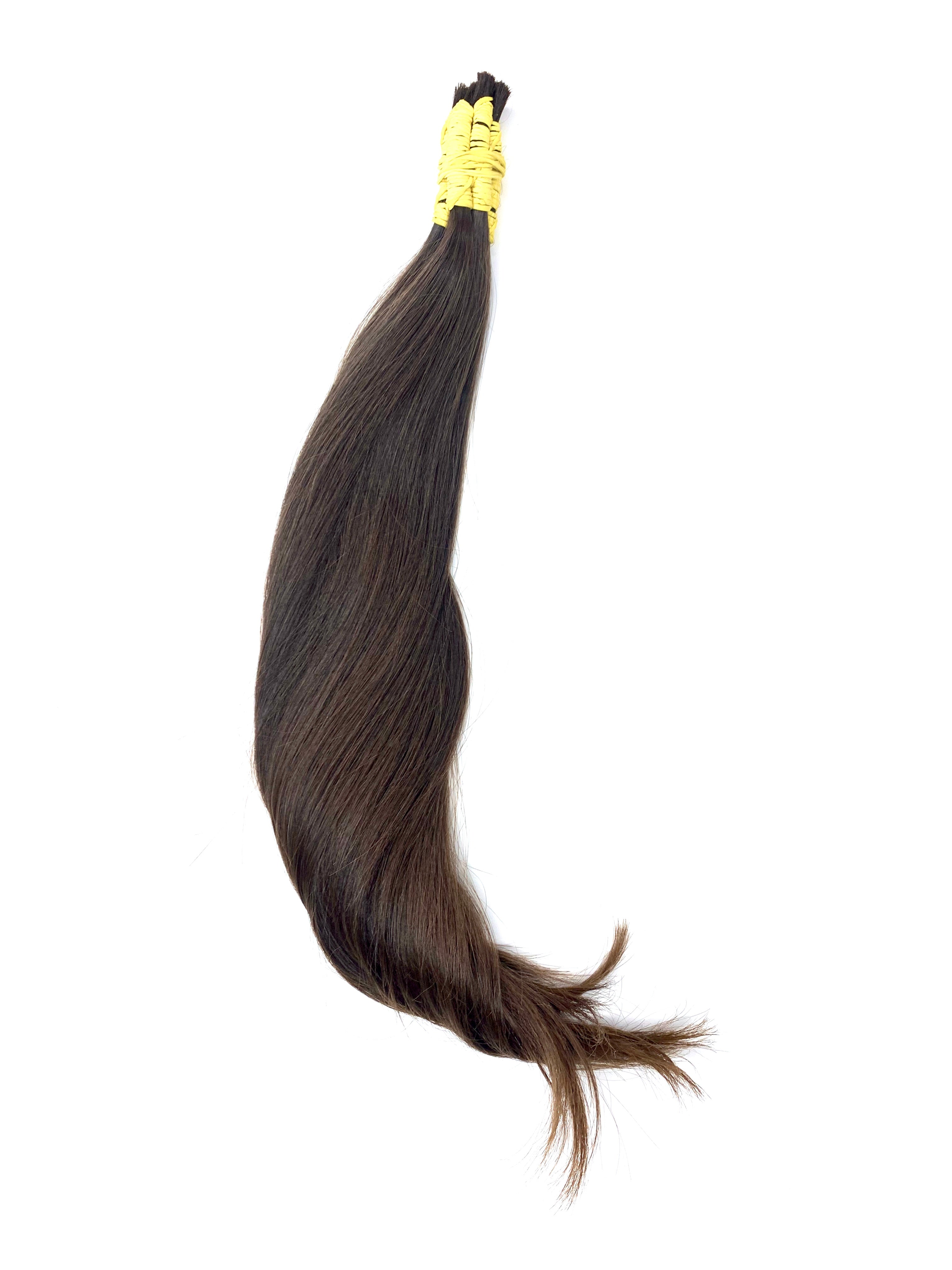 CABELO HUMANO BRASILEIRO DO SUL CASTANHO CLARO 50 CM 84 GRAMAS - Luxury Extensions Brasil